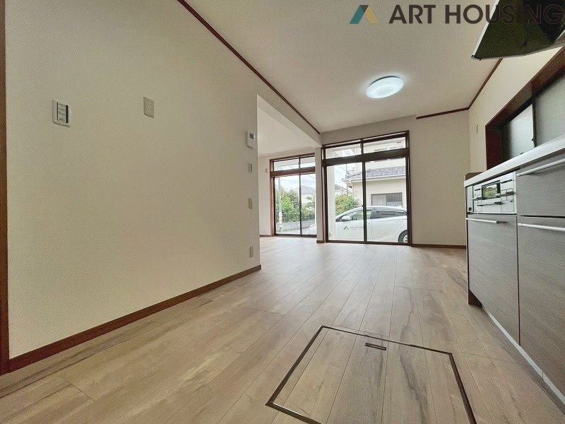 南向きで明るいリビングです