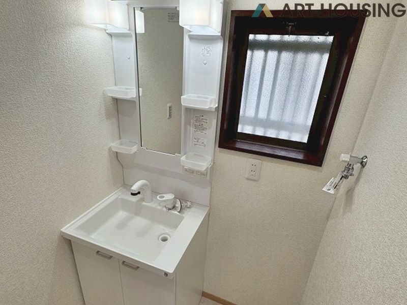 洗面 - 独立洗面化粧台付き