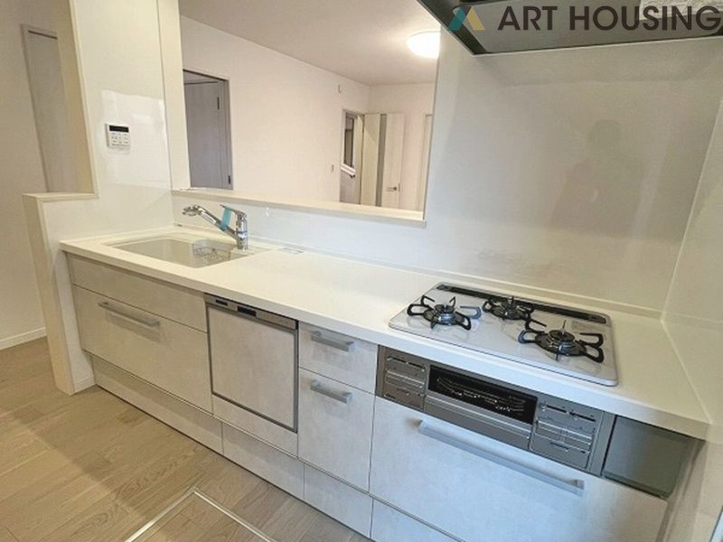 キッチン - コンパクトなキッチンで掃除もラクラク