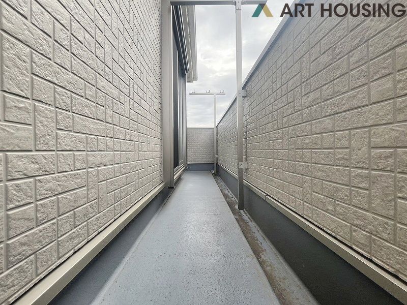 バルコニー - お洗濯にも便利なバルコニー付き