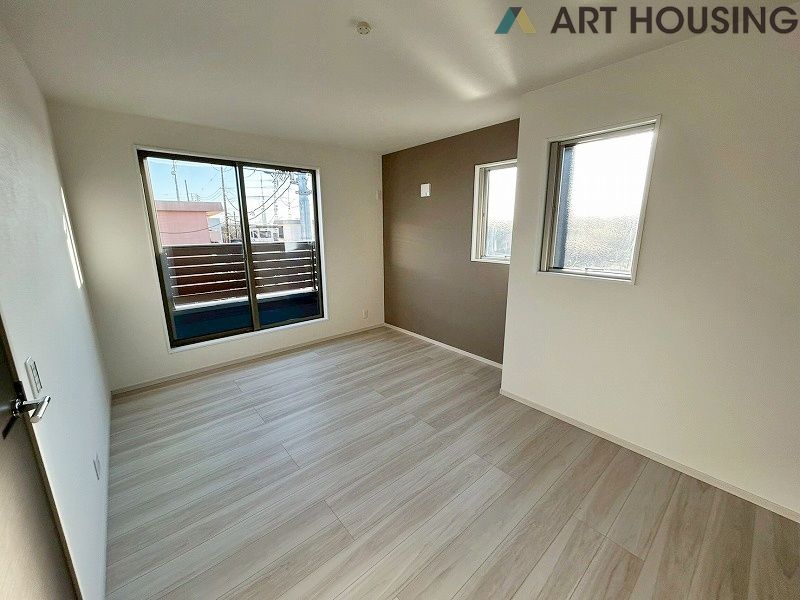 寝室 - 開放的な寝室です