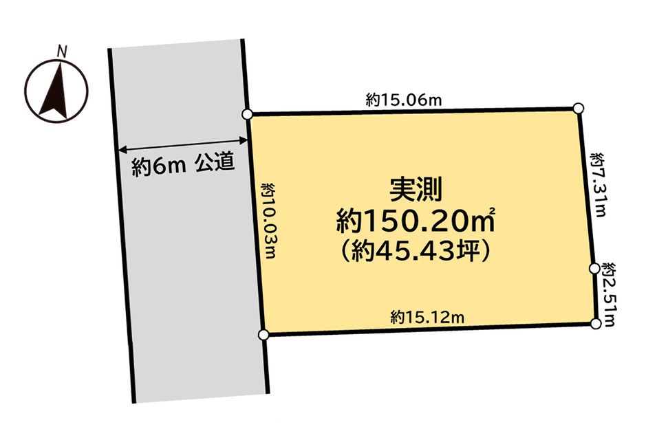 建築プランを立てやすい整形地です！